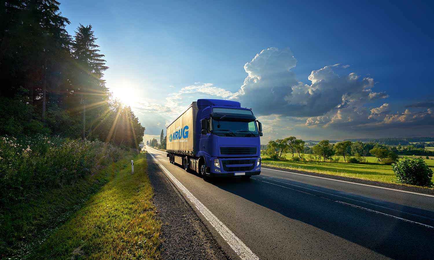 Truck auf der Autobahn