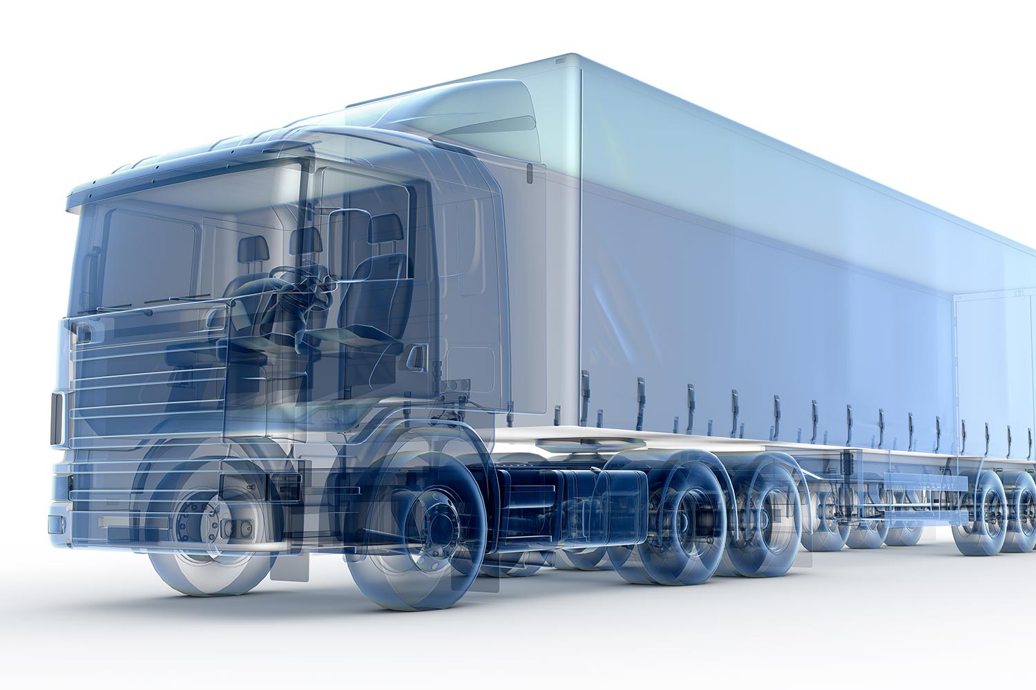 LKW wird mit X-Ray durchleuchtet